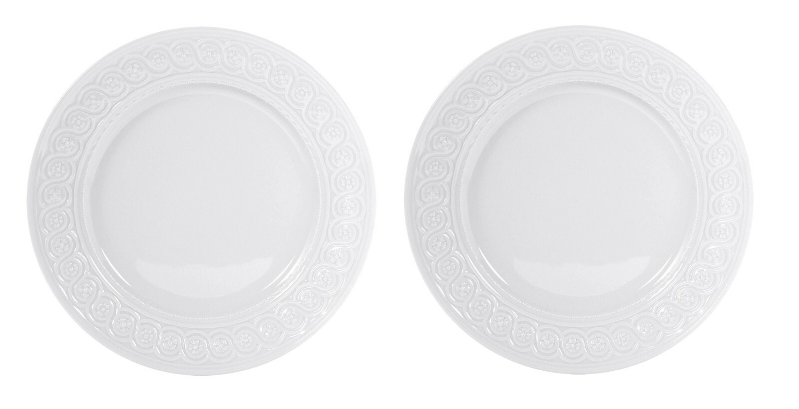 Фарфоровое блюдце, белый/декор